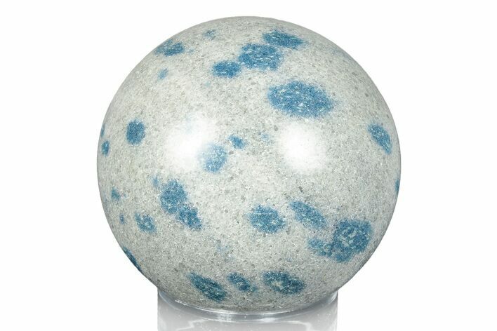 Blue Polka Dot Stone (Apatite & Cleavelandite) Sphere #246456